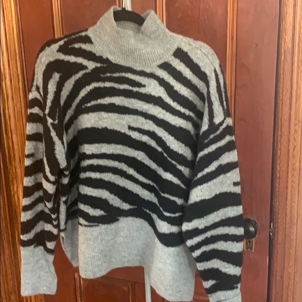 Zebra print sweater